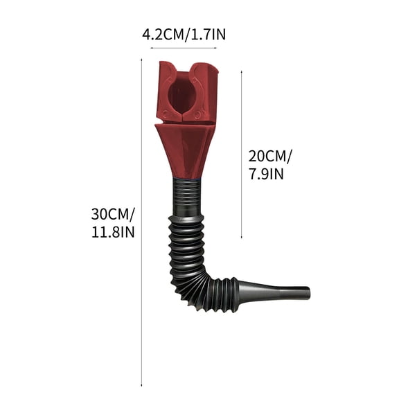 2Pc Retractable Auto Fuel Funnel Self Driving Emergency Tools, Flexible Draining Tool Snap Funnel, Universal Wide Mouth Flexible Stretchable Plastic Clasp Funnel