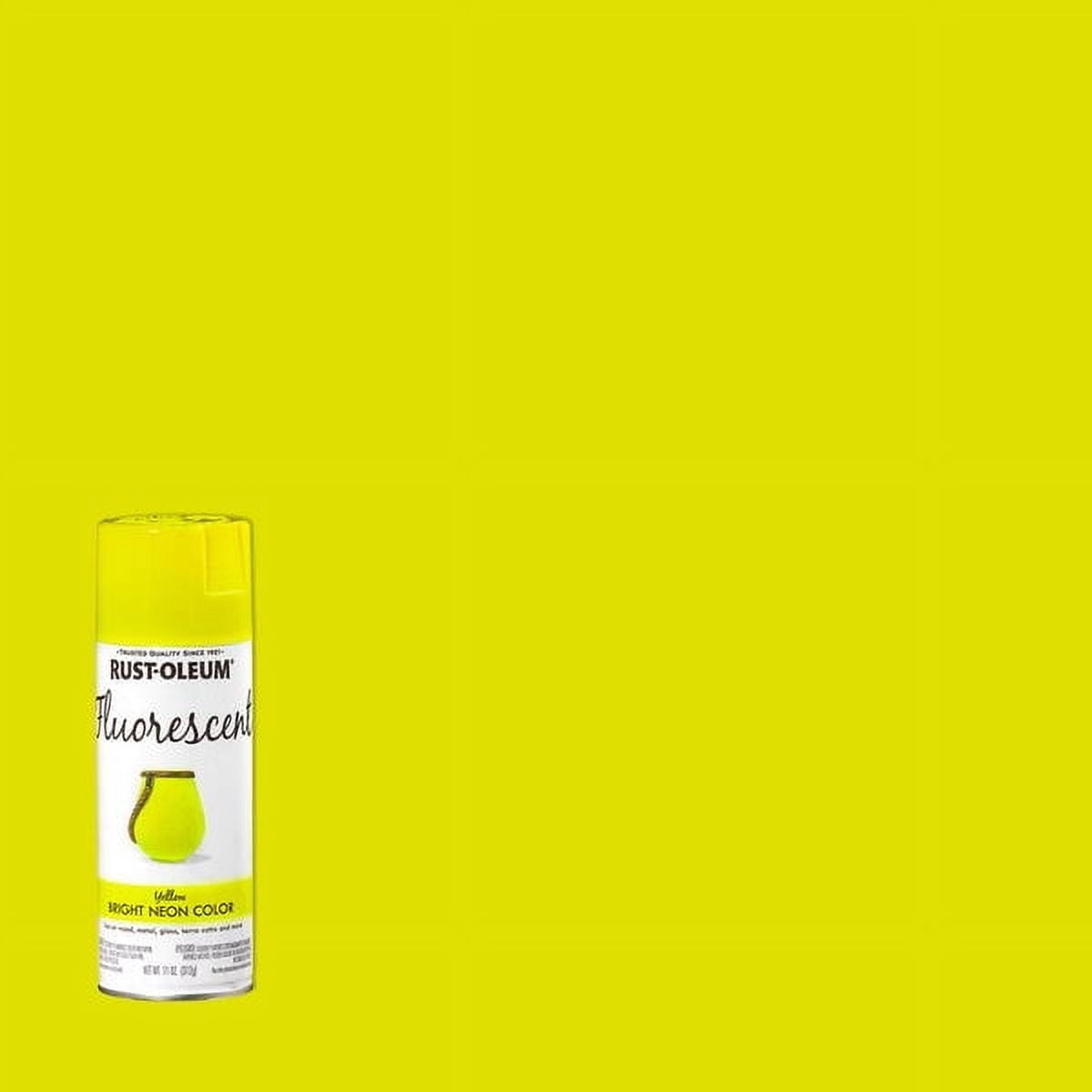 2Pc Rust-Oleum Specialty Fluorescent Yellow Spray Paint 11 oz.