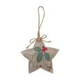 thumbnail image 1 of RXMEKW 2pc Rustic Christmas Tree Ornaments,Farm Hanging Stocking Decor, 1 of 6