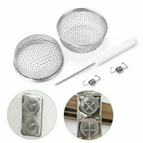 2Pc Rv Insect Screen For Furnace And Water Heater Vent Stainless Steel Mesh Cover With Springs And Installation Tool