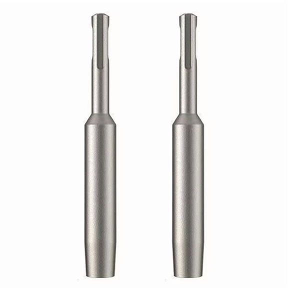2Pc SDS Plus Ground Rod Driver 12mm Earth Stake Hammer Drill Grounding Rod Metal Ground Rod Driver Power Tool,2 x Ground Rod Driver,Gray