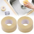 thumbnail image 1 of 2Pc Self Adhesive Bathroom Tape, Caulking Strip for Home, Adhesive Protector for Surfaces, Gap Filler Tape for Plumbing, Sealant Tape for Kitchens, Waterproof Adhesive for Edges, 1 of 7