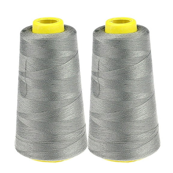 2Pc Sewing Thread, 2300 Yards Thread In Gray Color With 2 Spools, For Sewing Projects, Diy Crafts, Home Sewing, Clothing Repair