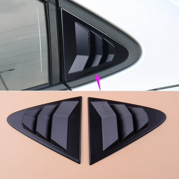 2Pc Side Window Quarter Scoop Louver Cover Fit For Corolla Hatchback 2019