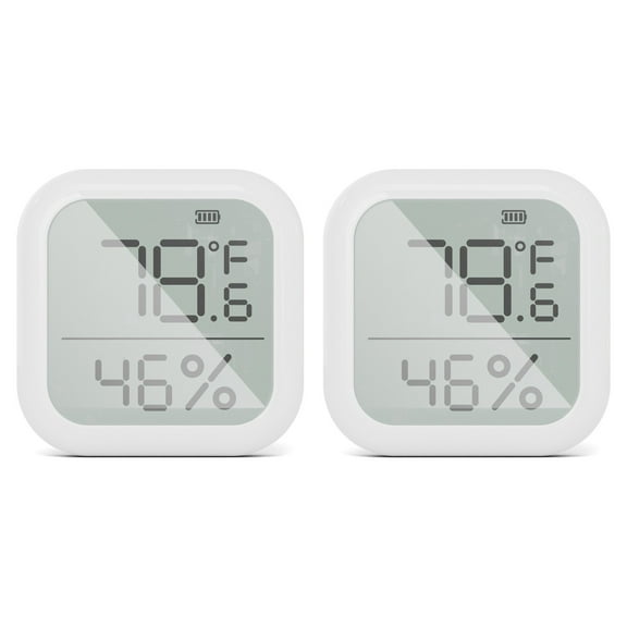 2Pc Smart Thermometer Hygrometer For Tuya Temperature Humidity Meter App Control