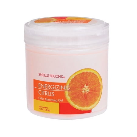 2Pc Smells Begone Citrus Scent Odor Absorber 15 oz Gel