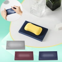 2Pc Soap Holder 2Pcs Soap Box Soap Bar Holder Soap Self Drain Dish for Bathroom Shower Vanity Sink Bathroom Products