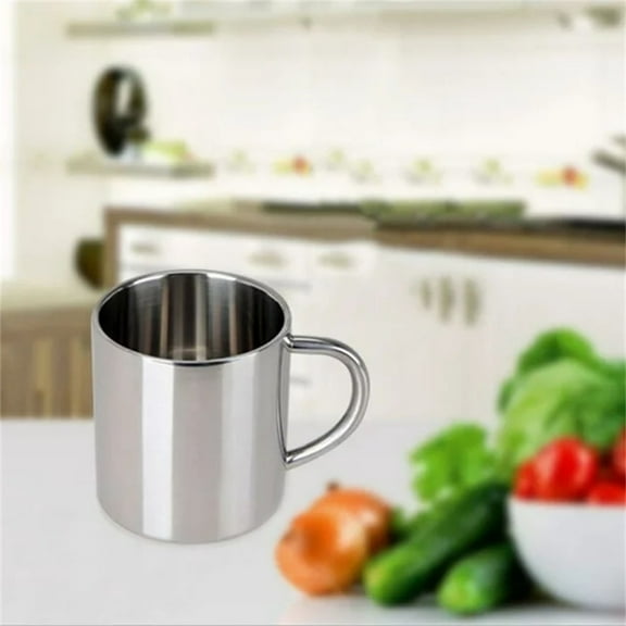 2Pc Stainless Steel Cup - 2 Pcs Stainless Steel Coffee Mug 20/ 400Ml Insulated Coffee Mug With Lid Thermal Coffee Mugs Perfect Travel Cups, By PRYESS