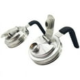 thumbnail image 1 of 2Pc Stainless Steel Wide Mouth Jar Flip Prouting Spout Lids with Handle for Wide Mouth Jars, 1 of 7