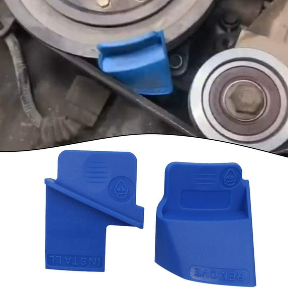 2Pc Stretch Belt Remover & Installer Tool Car Ribbed Drive Belt Removal Aid Tool