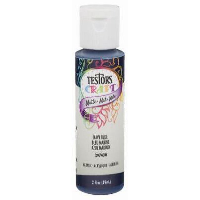 2Pc Testors Matte Navy Blue Craft Spray Paint 2 oz