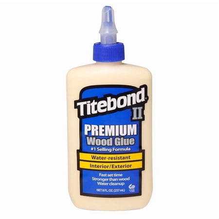 2Pc Titebond II Premuim Cream Wood Glue 8 oz.