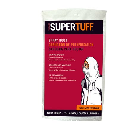 2Pc Trimaco SuperTuff Cotton Spray Sock Hood White One Size Fits All 1 pk