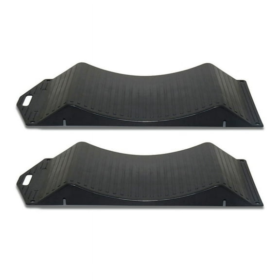 2Pc Tyre Ramp Saver Car Tire Protector Ramp Trailer Part Wheel Protection Device Tire Anti Slip Curved Ramp Tyre Saver,B