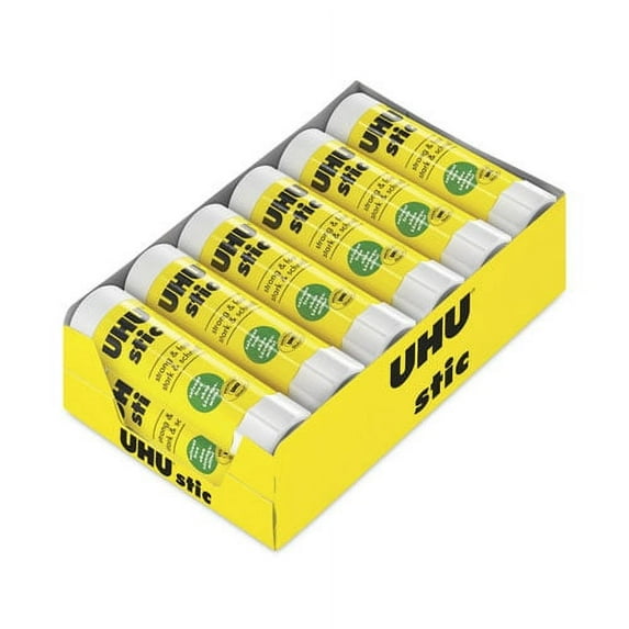 2Pc UHU Stic Permanent Glue Stick, 1.41 Oz, Applies And Dries Clear | Order of 1 Each