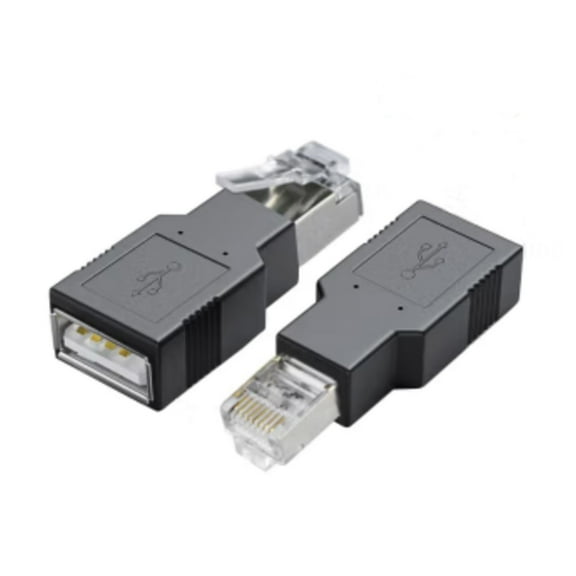 2Pc USB to RJ45 Ethernet Adapter USB Female to RJ45 Male NetworkingDongle for Laptop Routers 100Mbps Reliable Networking