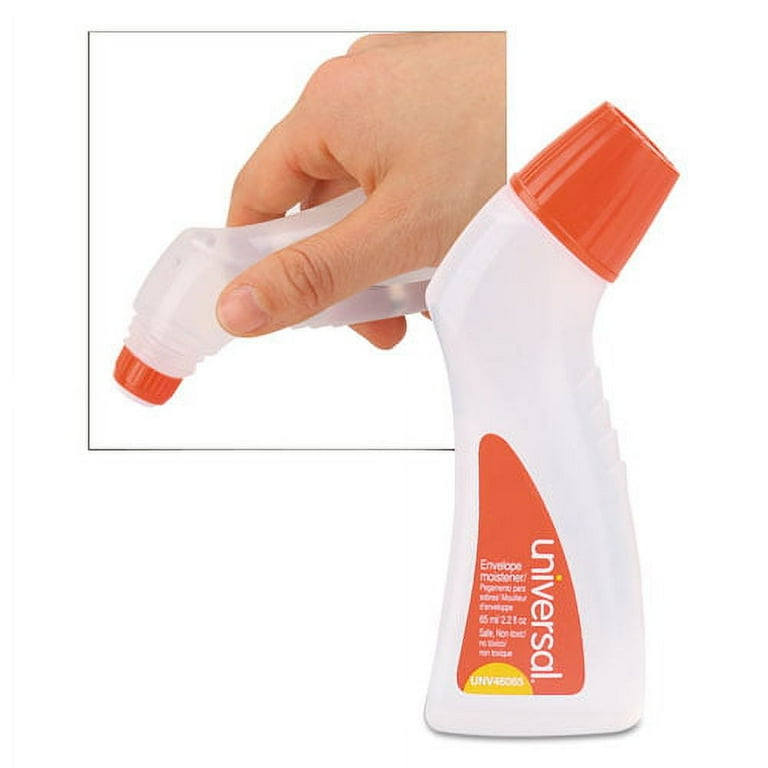 Envelope Moistener with Adhesive, 2.2 oz Bottle, Clear Envelope Moistener with Adhesive, 2.2 oz Bottle, Clear