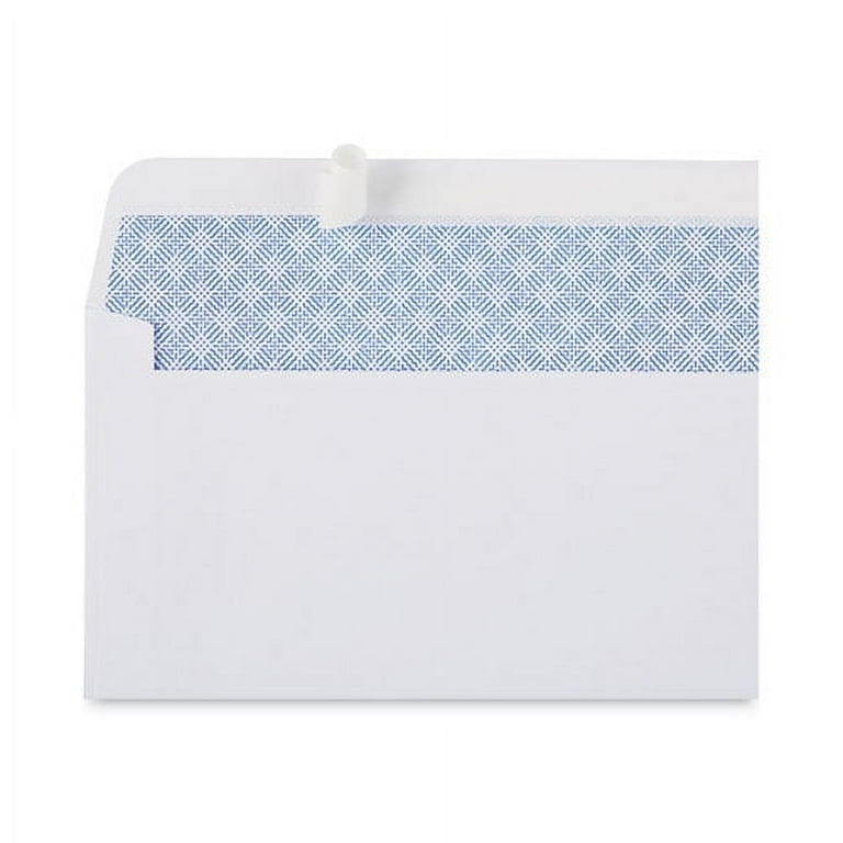 Peel Seal Strip Security Tint Business Envelope, #6 3/4, Square Flap, Self-Adhesive Closure, 3.63 x 6.5, White, 100/Box Peel Seal Strip Security Tint Business Envelope, #6 3/4, Square Flap, Self-Adhesive Closure, 3.63 x 6.5, White, 100/Box