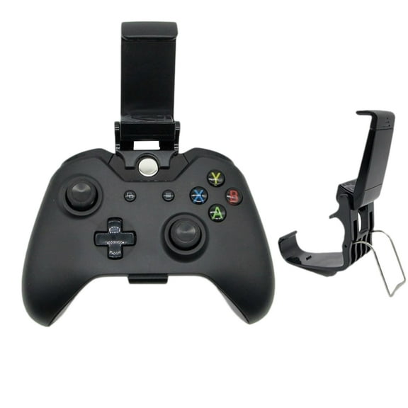 2Pc Universal Phone Mount Bracket Gamepad Controller Clip Stand Holder for One Game Handle (Black)