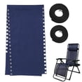 thumbnail image 1 of 2Pc Universal Replacement Fabric and Bungee Straps Set for Outdoor Lounge Chairs, Breathable Mesh Patio Chair Sling with 4 Elastic Cords, Fits Most Folding and Anti-Gravity Loungers, 1 of 9
