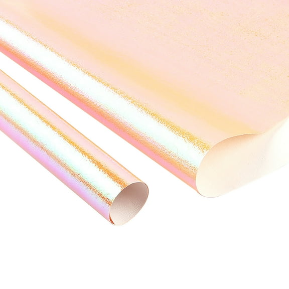 2Pc Valentine'S Day Rainbow Iridescent Shiny Metallic Wrapping Paper 28 X 20 Inch Durable For Flower Bouquet Packaging, Diy Floral Crafts & Romantic Valentine'S Day Gift Decor, Gift Wrapping Supplies