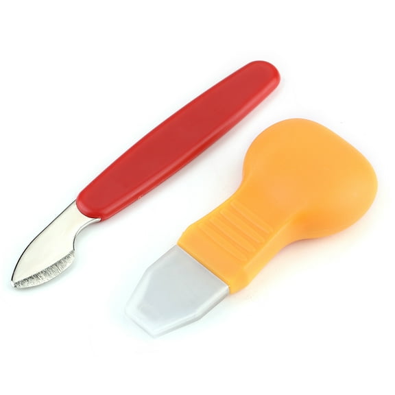 2Pc Watch Case Opener Knife Watchmaker Jewelry Repair Pry Open Dial Tools(Red,Yellow)
