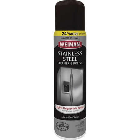 2Pc Weiman 12 Oz. Aerosol Stainless Steel Cleaner & Polish