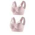 thumbnail image 1 of 2Pc Women's Large Strapless Lace Tank Top Underwear Thin Side Fold Side Gather Adjustable Bra, 1 of 4