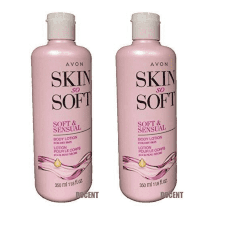 2Pck Avon Skin so Soft 48Hours of Soft & Sensual Body Lotion For Dry Skin 11.8oz