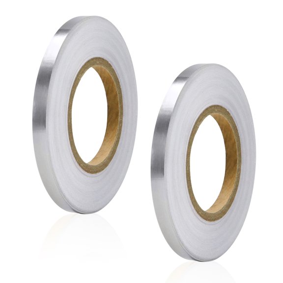 2Pcs 0.4 Inch x 164 Feet Floor Crevice Line Sticker Foil, Waterproof Tile Foil Tape, Self Adhesive Decorative Sealing Caulk Strip for Living Room, Kitchen, Bathroom