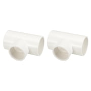2Pcs 1 1/2"x1 1/2"x1" PVC Reducing Tee Fitting, SCH40 3-Way Furniture Grade PVC Pipe Fitting, Corner Elbow Connector for Building Furniture Frame Connection, Socket x Socket