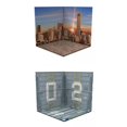 thumbnail image 1 of 2Pcs 1/12 Backdrop Scene Model Diorama Simulation Layout Scene Background Collection Photo Board Track City, 1 of 8