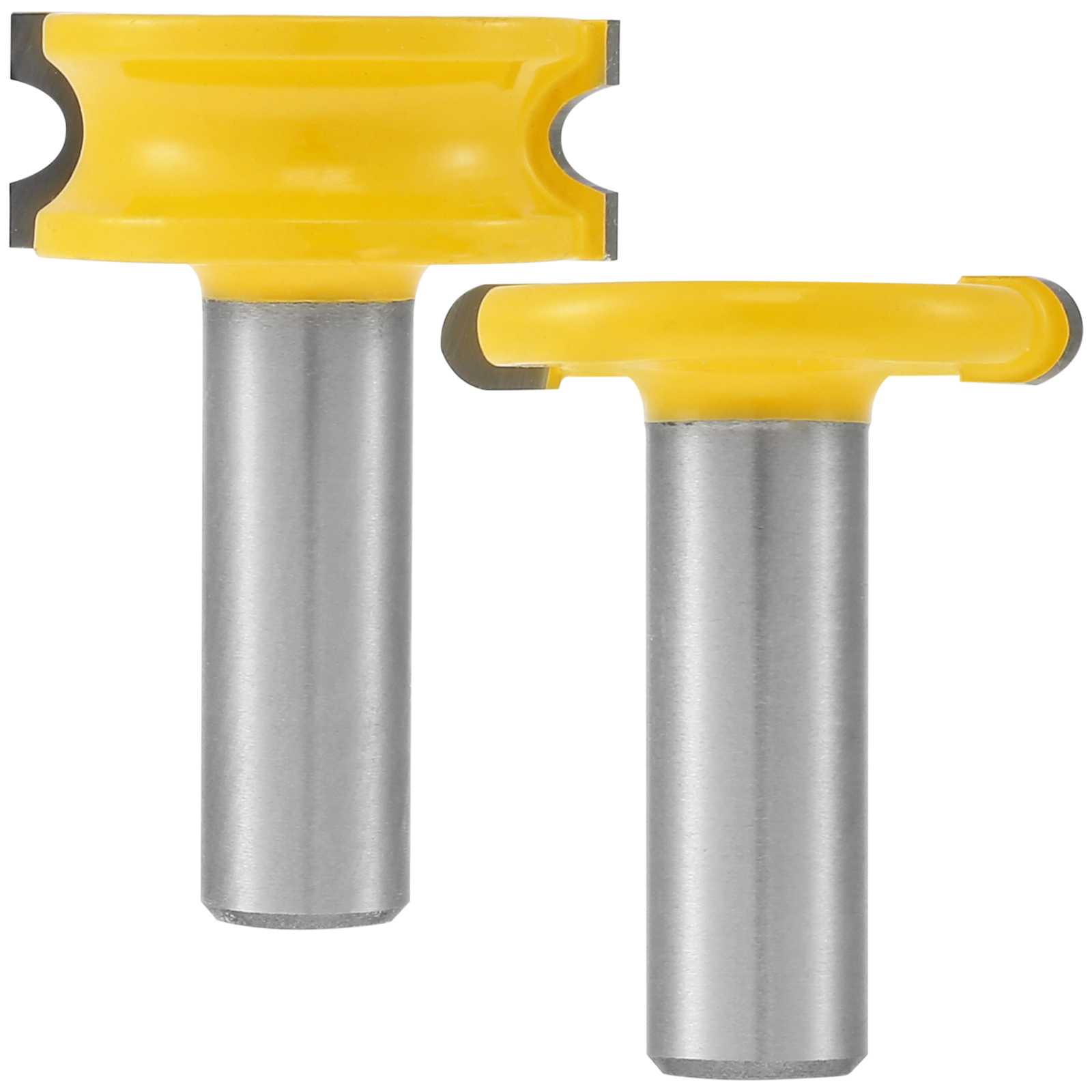 2Pcs 1/2inch Shank Canoe Flute and Bead Router Bit Set Carbide Flute