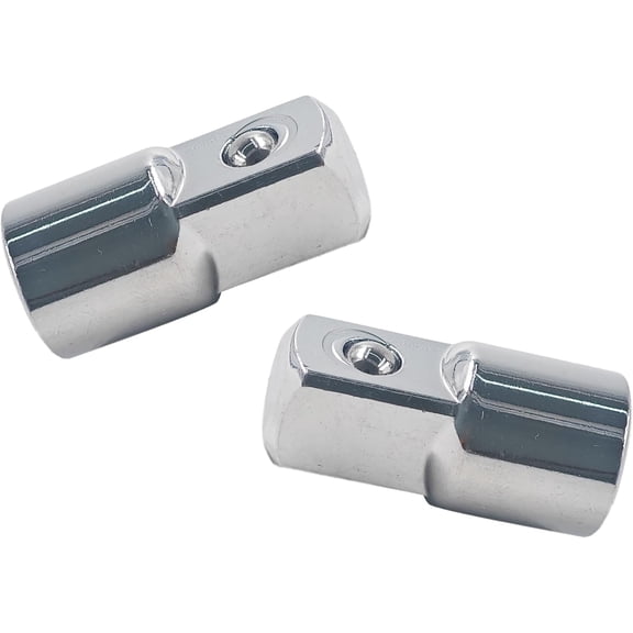 2Pcs 1/4 Inch Drive (F) x 3/8 Inch (M) CR-V Steel Socket Adapter, Female to Male Impact Driver Socket Wrench Adapter for Extension Conversion Tool