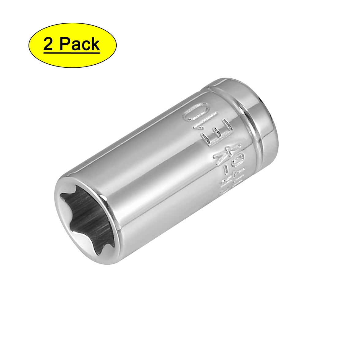 2Pcs 1 4 inch Drive E10 Torx Shallow Socket Cr V Steel Walmart
