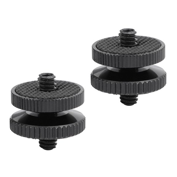 2Pcs 1/4Inch Thread Adapter Screw Male to Male For Camera Tripod Light Stand Accessories Secure Connection Mounting