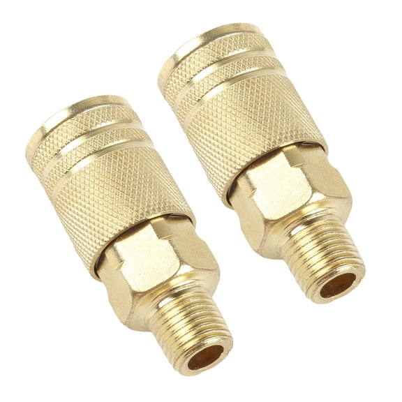 2Pcs 1/4inch Metal Female Industrial Coupler 1/4inch Air Hose Quick Connection Accessories Internal Coupler Accessories