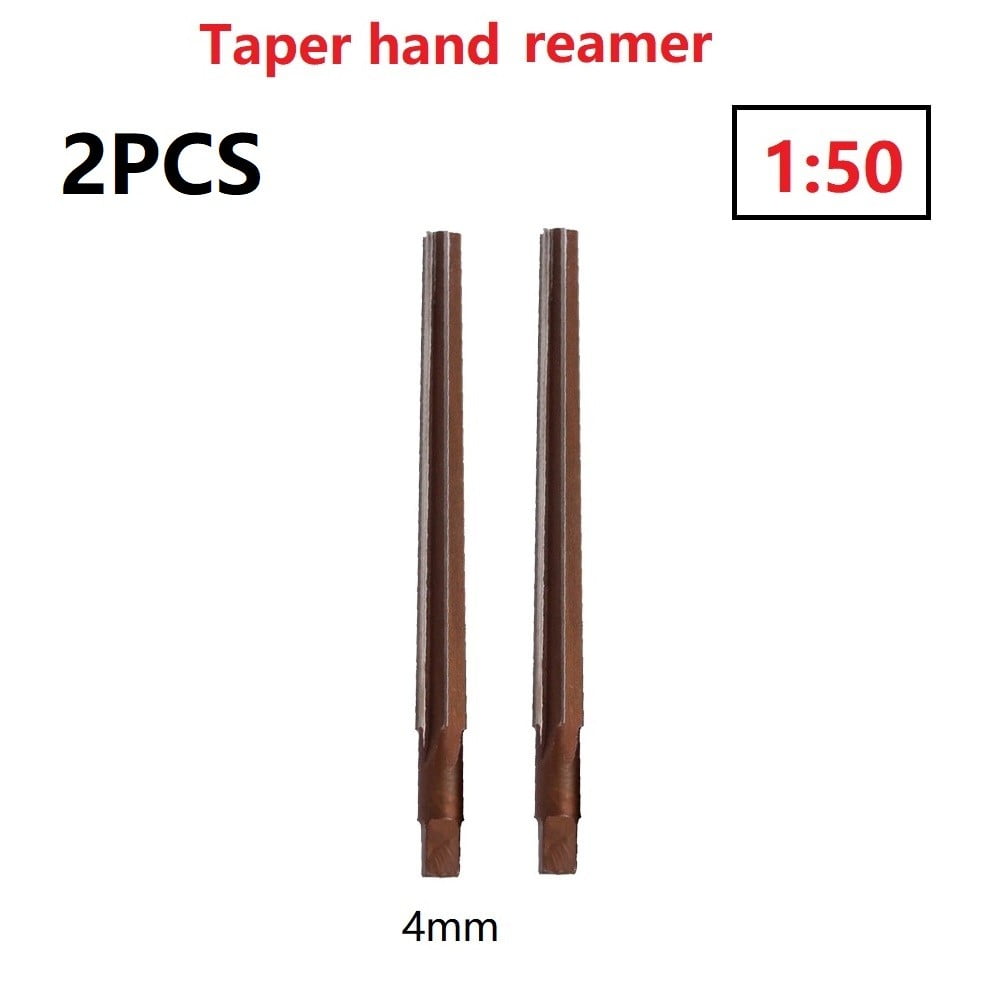 2Pcs 150 Conical Degree Manual Pin Taper Shank Hand Reamer 3/4/5/6/8