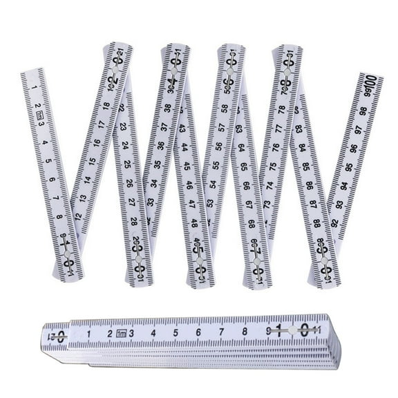 2Pcs 1 Meter Foldable Ruler,Engineering Measurement Device for Home Renovations & Classroom Use