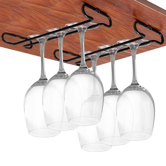 2Pcs 10 Inch Set of Cabinet Wine Glass Rack Stemware Holder Glass ...