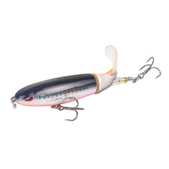 2Pcs 10cm/14cm Artificial Water Fishing Lure Whopper Lure Perform Smooth Rotation Tail Equipment