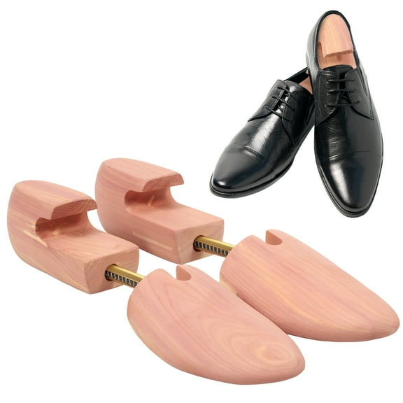 2Pcs 11.61/12.99in Wooden Shoe Stretcher Cedar Shoe Trees for Men Women Adjustable Boot Stretcher for Sneakers Boots Closet