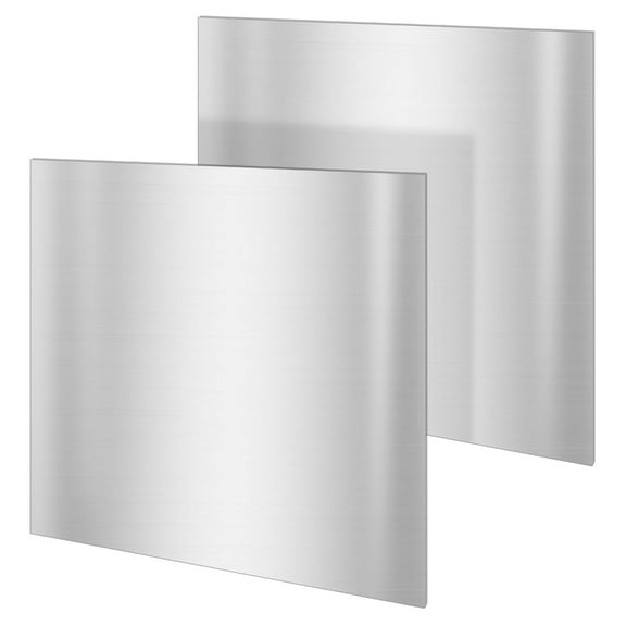 2Pcs 11.8x11.8 Inch Cold Roll Steel Sheet 22 Gauge/1mm Thick Square Steel Sheet Steel Metal Strip Plate Steel Sheet Metal Cold Rolled for DIY Projects Industry Machinery Decoration