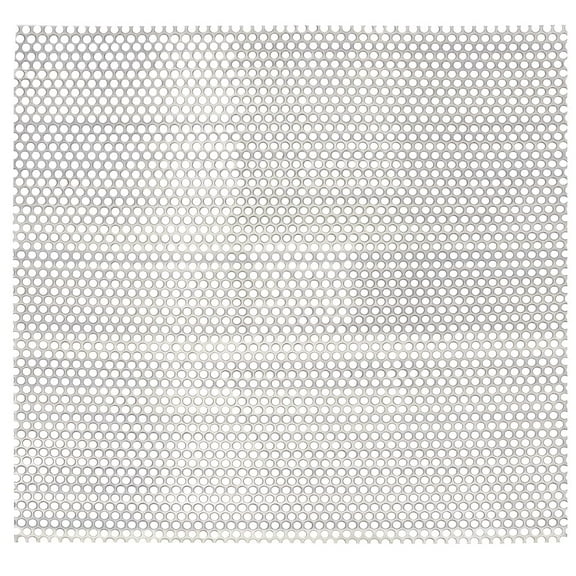 2Pcs 11.8x11.8inch 304 Stainless Steel Perforated Sheet 0.18inch Hole Metal Preforated Sheet for Architectural Decorative and Industrial 1mm Thick for DIY Stainless Steel Color