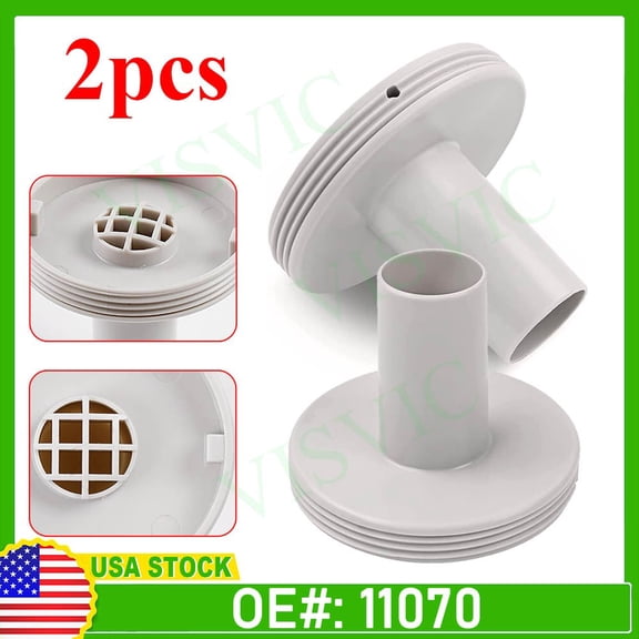 2Pcs 11070 Strainer Connector for Swimming Pool Outlet Ports 1-1/4" Fitting