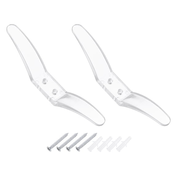 2Pcs 112x15mm Blind Cord Cleats, Blind String Safety Rope Plastic Holder, Clear