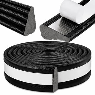 2Pcs×119" Wedge Weather Stripping Door Seal Strip for Door Frame & Window,Self Adhesive Window Insulation Draft Stopper Seal for Winter,Gray Foam Door Gap Filler for Soundproofing Light Blocker