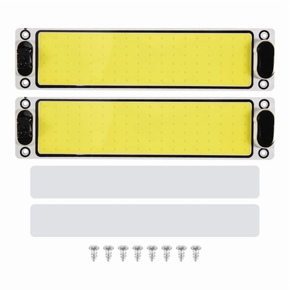 2Pcs 12-24V 108LED Car COB Interior Light Bar Car LED Interior Lights RV Ceiling Dome Lights for Camping Car Trailers RV