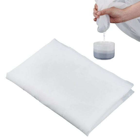 2Pcs 120 Mesh Nylon Filter Mesh 61x45 Inch White Woven Net Nylon Fabric Filter Sheet Reusable Water Strain Meshs Fabric