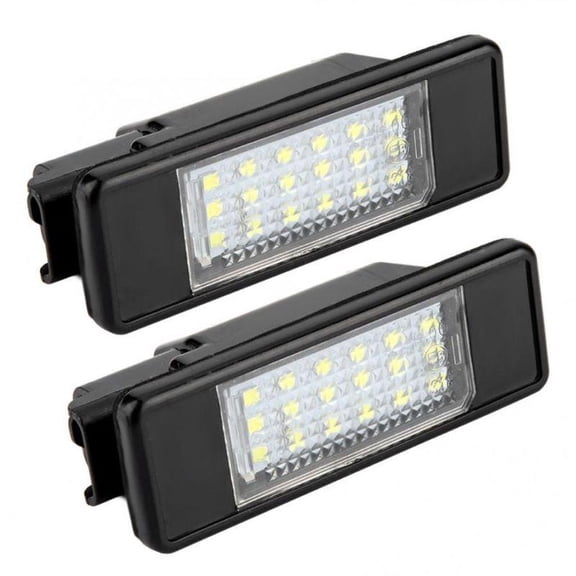 2Pcs 12V 18 LED Lamp Vehicle Rear License Plate LED Light for Citroen C2 C3 C4 C5 C6 DS3 for 106 207 307 308 40